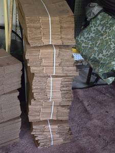 lot 638 image: Large Lot of 7x6x4 ULINE Corrugated Shipping Boxes