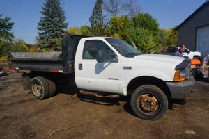 2000 Ford F-450 XL Super Duty Power Stroke Dually Dump Truck Plow Truck