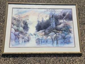 lot 84 image: Diane Clapp Bartz Print Peek-a Boo