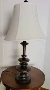 lot 161 image: Modern Burnished Bronze Table Lamp