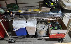 lot 148 image: Here Fishy Fishy  Rod, Reel, Tackle and Bait Bucket