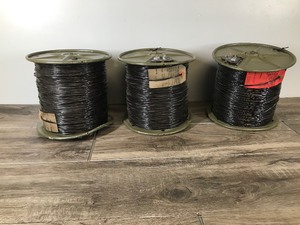 lot 106 image: 3 - Rolls of Military Telephone Wire - Wire WD-1  TT ON Spool DR-8-A