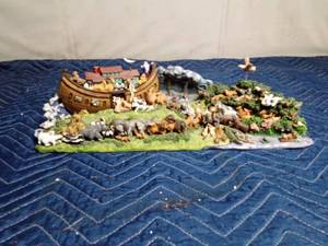 lot 234 image: Vintage musical Noahs ark made by San Francisco music box