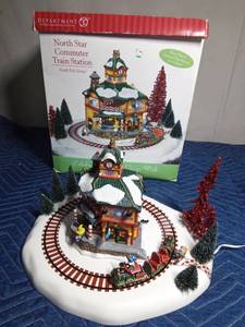 lot 253 image: Dept. 56 North Star Commuter light up and motion Train Station