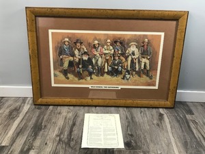 lot 196 image: Wild Bunch, The Gathering Signed & Numbered Framed Print By Larry Veeder - #3  350