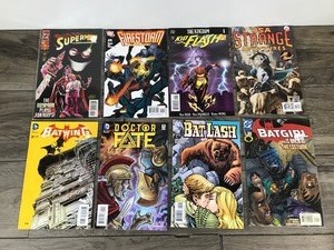 lot 419 image: Lot of 8 DC Comics - Batwing - Doctor Fate - Bat Lash - Batgirl - Superman - Fire Storm - Kid Flash - JSA Strange
