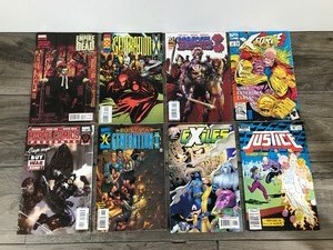 lot 425 image: Lot of 8 Marvel Comics - Captain America - Generation X - Exiles - Justice - George A. Romero - Zombies 3 - X-Force