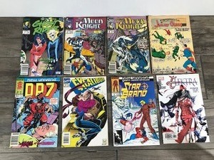 lot 429 image: Lot of 8 Marvel Comics - D.P.7 - Excalibur - Star Brand - Electra - Ghost Rider - Marc Spector - Superman