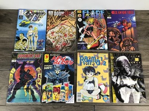 lot 435 image: Lot of 8 Comic Books - Bloodfire - Flare - Doomeday1 - Crusher Joe - Yhe Adventurers of a Tattooed Man -,Ranma 12 - New Blood - Judgement Day