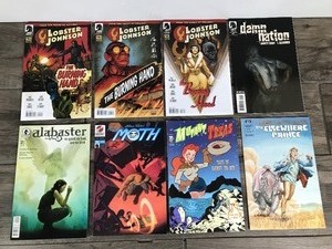 lot 437 image: Lot of 8 Comic Books -,Damn Nation - Lobster Johnson - The Elsewhere Prince - Mutant Texas - The Moth - Alabaster