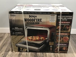lot 474 image: (New in the box) - Ninja Woodfire 8-in-1 Outdoor Electric Pizza Oven 700°F High-Heat Roaster
