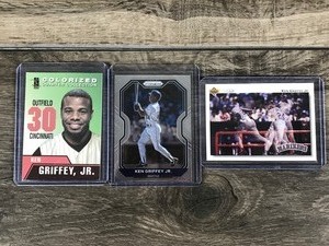 lot 501 image: Lot of 3 Ken Griffey Jr. Baseball Cards