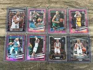 lot 506 image: Lot of 8 Basketball Cards - Seth Curry - Kevin Durant - Bennedict Mathurin - Jordan Walsh - Andrew Nembhard - Mark Williams - Oscar Tshiebwe - Tony Parker