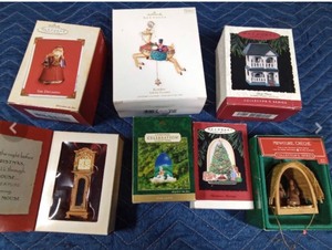 lot 592 image: Vintage Hallmark Ornaments