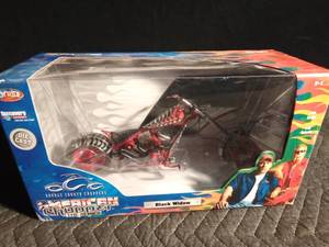 lot 564 image: American Chopper Black Widow die cast motorcycle