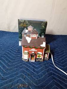 lot 388 image: Dickens electric light-up antique shop