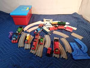 lot 297 image: Thomas the train trains, train track and more trains