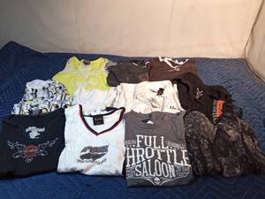 lot 271 image: Lot of Harley Davidson, Fox and other shirts