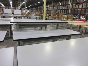 lot 342 image: BOSTON TECHNICAL FURNITURE, H.D. ADJUSTABLE WORK TABLES
