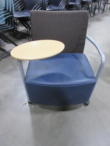 lot 371 image: HERMAN MILLER CELESTE TABLET ARM CHAIR