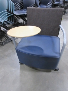 lot 373 image: HERMAN MILLER CELESTE TABLET ARM CHAIR