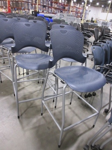 lot 416 image: HERMAN MILLER CAPER STOOLS - BLUE
