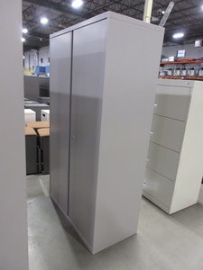 lot 441 image: STEELCASE 2 DOOR STORAGE CABINET