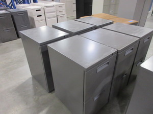 lot 447 image: FREESTANDING FILE PEDESTALS