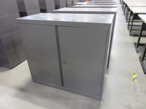 lot 431 image: HERMAN MILLER 2 DOOR STOAGE CABINETS