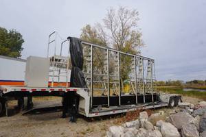 2004 Manac 44 Semi Step Deck Glass Hauling Trailer