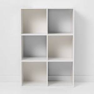lot 36 image: 11 6 Cube Organizer Shelf - Room Essentials-White