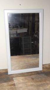lot 102 image: Glacier Bay 15.25 in. W x 26 in. H Rectangular Framed Surface-Mount Medicine Cabinet with Mirror in Gray-Out of Box