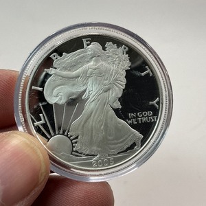 lot 15 image: 2005 Proof American Silver Eagle