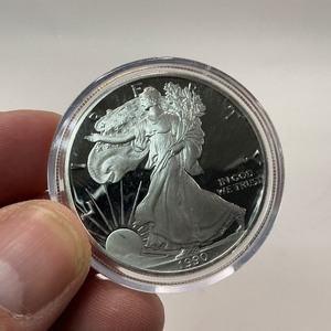 lot 17 image: 1990 Proof American Silver Eagle