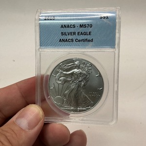 lot 20 image: 2016 MS70 American Silver Eagle