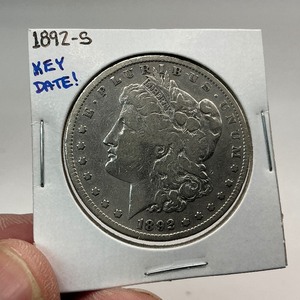 lot 39 image: 1892-S Silver Morgan Dollar