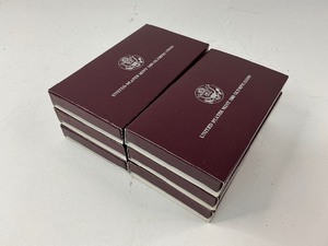 lot 43 image: 6x 1988 Proof Olympic Commemorative Silver Dollars