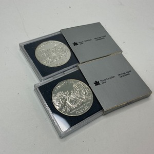 lot 48 image: 2x 1989 Silver Canadian Dollar