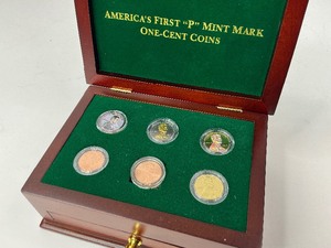 lot 49 image: Americas First P Mint Mark Coins