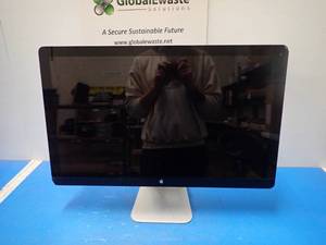 Apple&nbspThunderbolt Display A1407  27 screen with 2560 x 1440 HD Resolution  Includes power and display cables &nbspMini cracks on the edges&nbsp