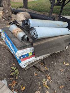 Full Pallet of Roofing Supplies - Shingles, Rolls and Tin