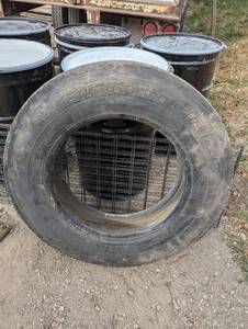 Large Semi Tire with Great Tread