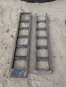 2 Heavy Duty Equipment Trailer Ramps