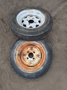 Set of Trailer tires - 4 hole
