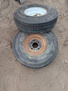 Set of Trailer tires - 4 hole