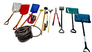 lot 71 image: Shovels, Rakes & More Yard Tools
