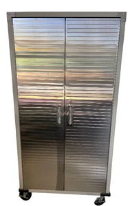 lot 8 image: Metal Rolling Garage Storage Cabinet
