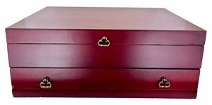 lot 50 image: Cherry Silverware Chest