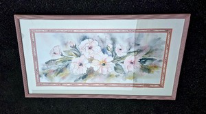 lot 18 image: Vintage Framed Watercolor Art