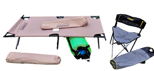 lot 84 image: Coleman Camping Tents, Foam Mat and Cabelas Chair